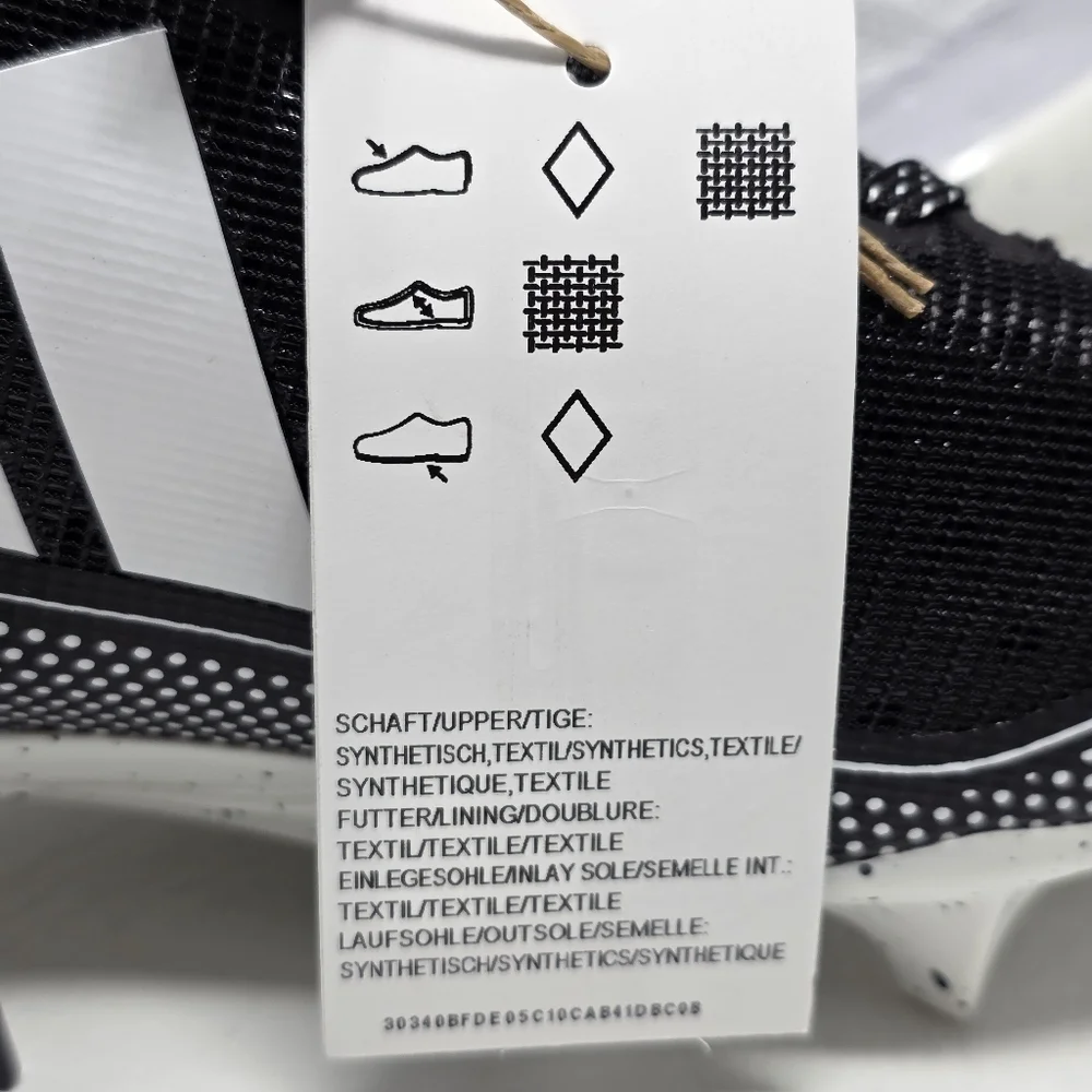 Adidas Adizero Electric Men Size 12 Cleats Snack Attack White Black IE4401 New - Picture 11 of 11